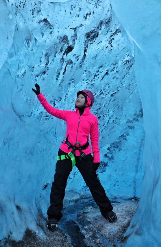 Blue Ice Cave Exploration 7