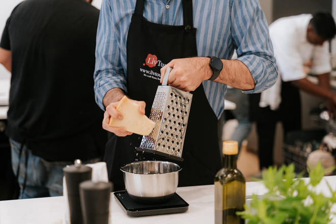 Pasta & Tiramisu semi-private cooking class with a MasterChef
