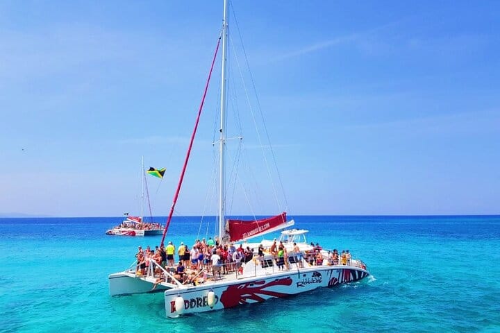 Sunset Catamaran cruise, Snorkeling and Rick’s Cafe from Mobay