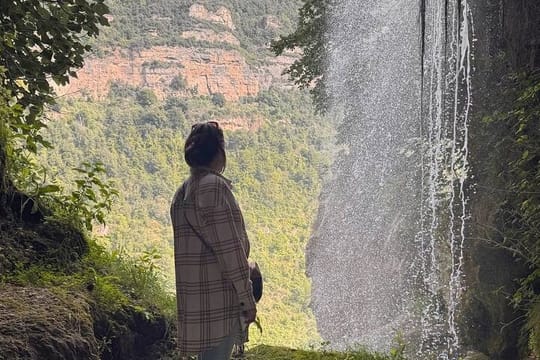 Private Day tour Waterfall Journey Sant Miquel del Fai Magic fountain