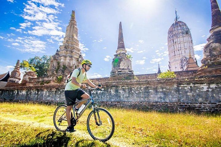 Bike Tour to Historic Ayutthaya: Royal Palaces & Riverside Lunch