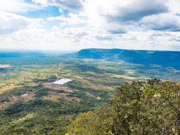 The view of from the top of the mountain temple