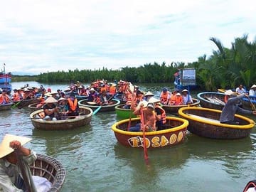 Basket Boat Ride Through Cam Thanh Coconut Forest in Hoi An