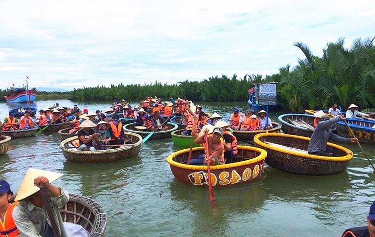 Entry Ticket: Basket Boat Ride in Cam Thanh Coconut forest