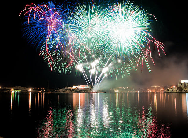 Enjoy a fireworks display like no other at a Malta village feast