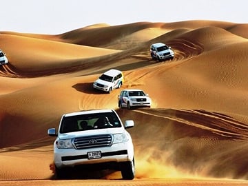 Red Dune Safari with 4×4 Pick up and Camel Ride plus BBQ