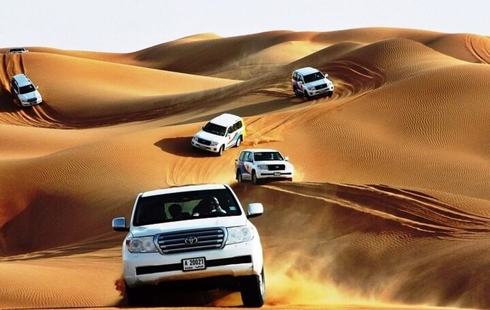 Red Dune Safari with 4×4 Pick up and Camel Ride plus BBQ