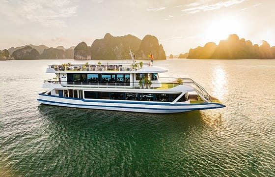 Hercules Luxury Halong Day Trip, 5 Star Cruise with Buffet Lunch