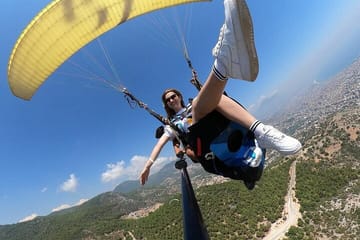 Tandem Paragliding with a Licensed Pilot from Side