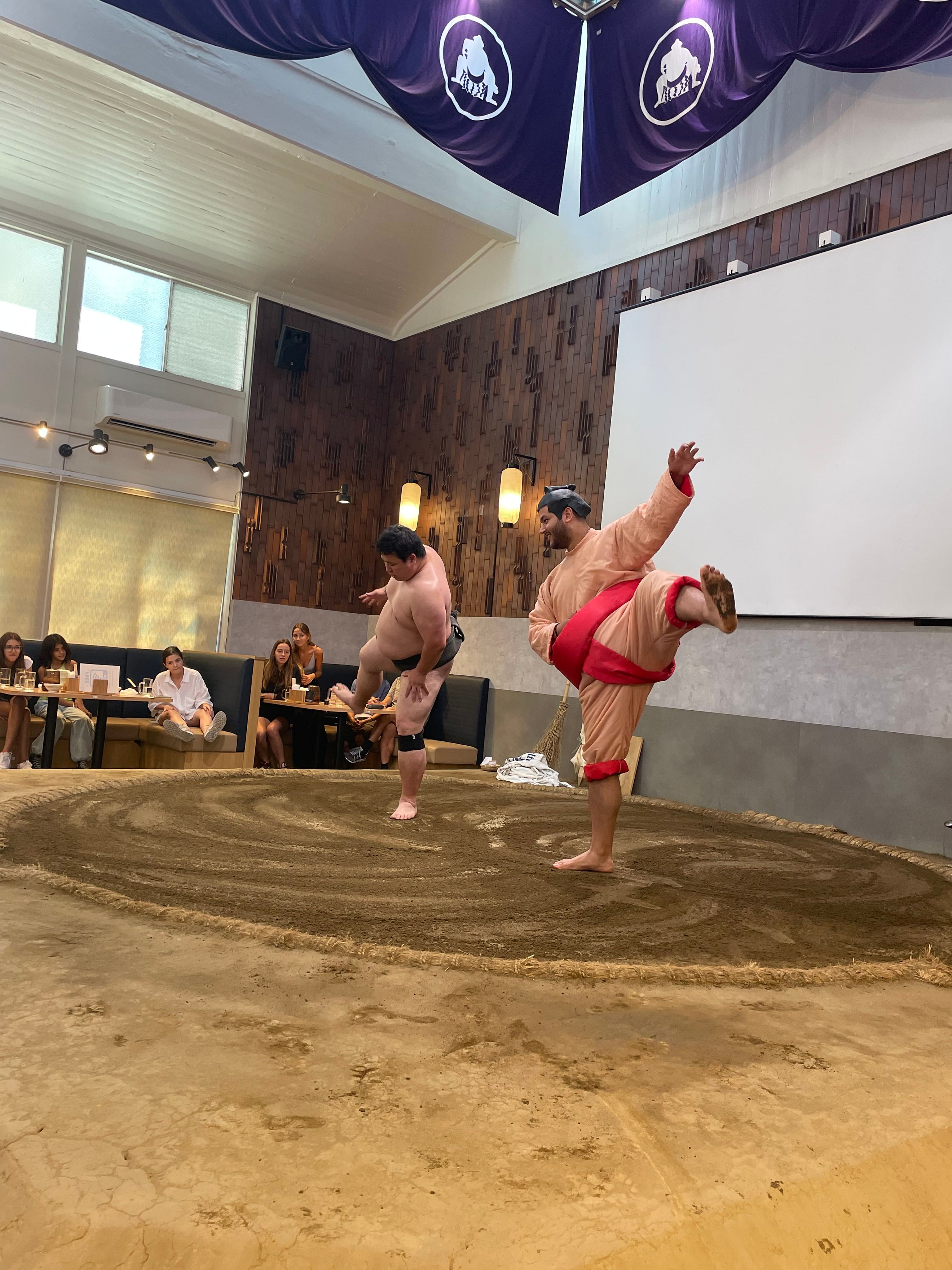 Challenge Sumo Wrestlers and Enjoy Dinner
