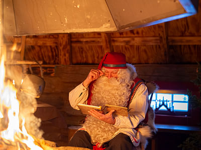 Private Meeting with Santa Claus in his cottage in Lapland