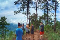 taking in the well deserved vistas