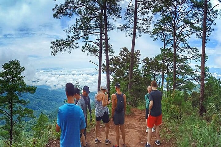 taking in the well deserved vistas
