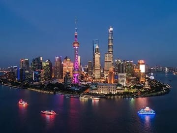 Shanghai Night River Buffet Dinner Cruise with Private Transfers