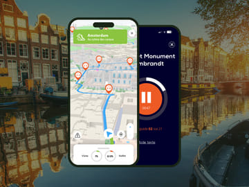GPS Audioguide App: Easy navigation between the Red Light District and the canals (Offline).