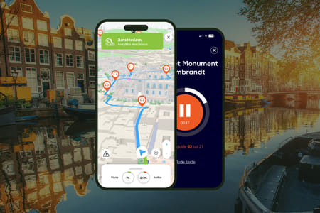 Amsterdam: Audio Guided Walking Tour (3:00 – 21 audio commentaries)