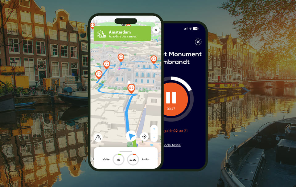 Amsterdam Audio Guided Walking Tour with 21 Commentaries
