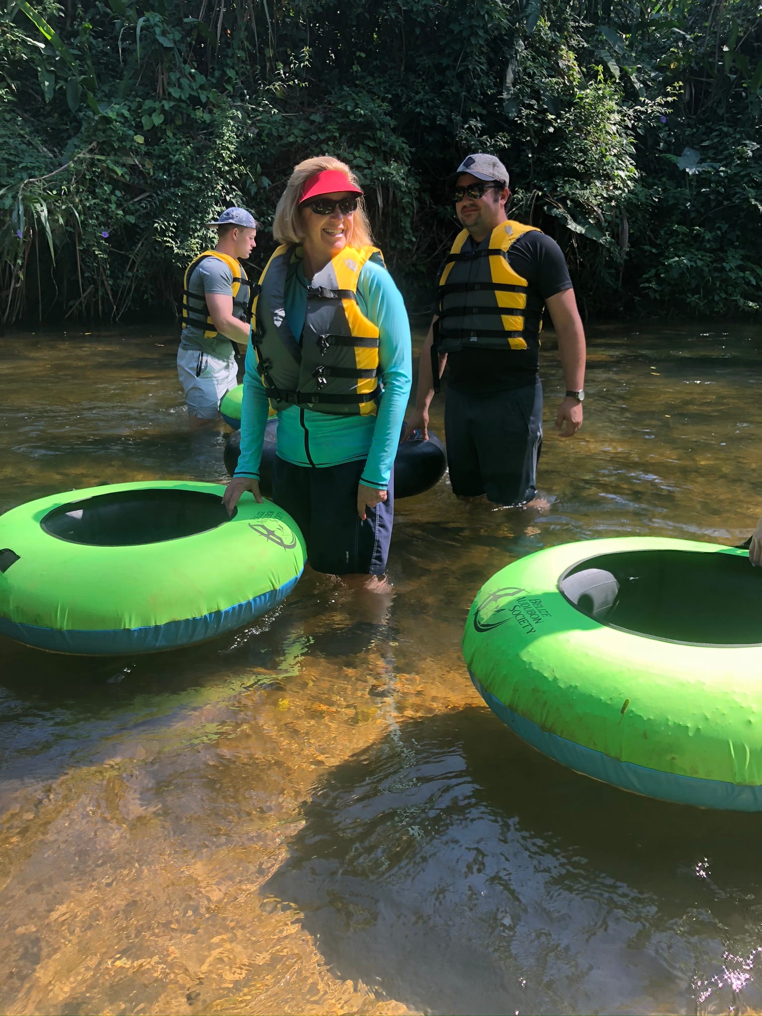 Enjoy a refreshing water activity inside the Cockscomb Basin