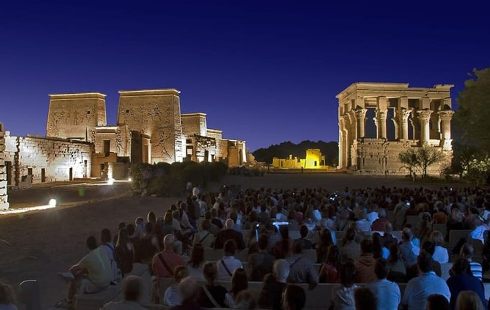 Sound and Light Show at Philae Temple in Aswan