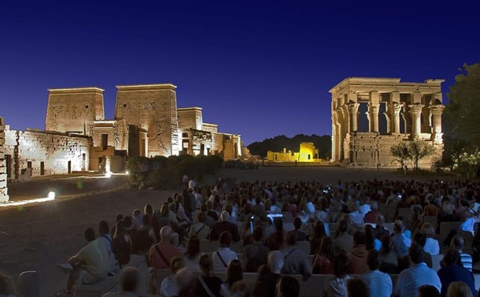 Sound and Light Show at Philae Temple in Aswan