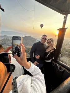 Hot air balloon flight in Teotihuacán 