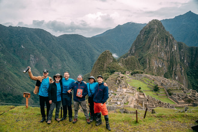 Inca Trail Hikers at Machu Picchu