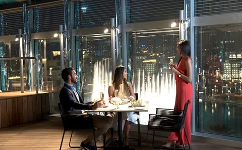 Lunch or Dinner at Rooftop Burj Club on Burj Khalifa 125th Floor