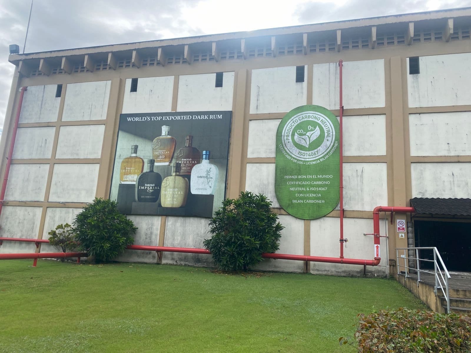 Exterior of the cellars where rum barrels are stored in the Ron Barceló Historical Center.