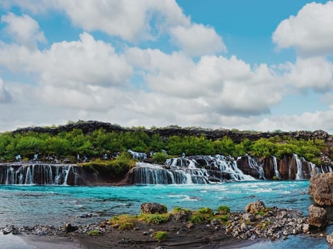 Hraunfossar waterfalls