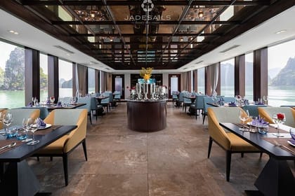 JADE SAILS – MOST LUXURY TOP VIP CRUISE IN HALONG BAY – 1 Day