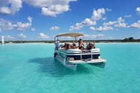 Bacalar Seven Color Lagoon Boat Adventure with Grill Option 1