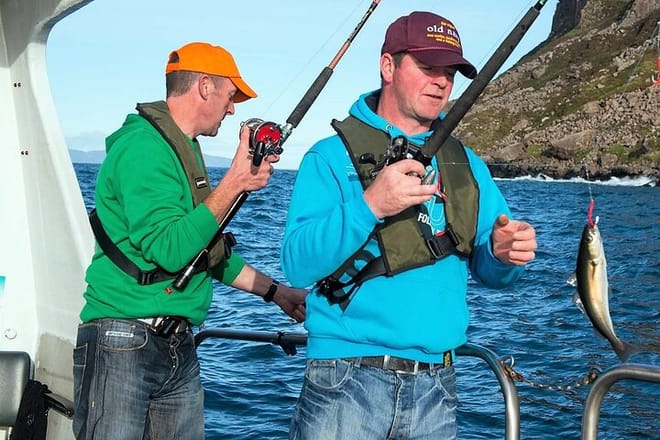 Deep sea fishing Donegal coast. Donegal. Private guided.  9