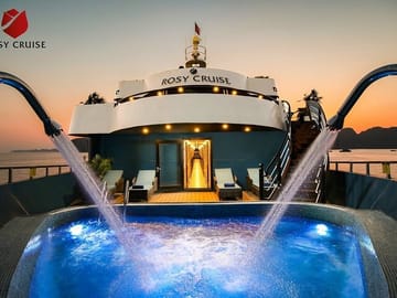 Luxury Rosy Cruise 3 Days Explore Halong Bay Lan Ha Bay Private Balcony