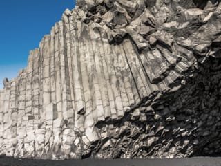 Basalt columns at Reynisfjara black sand beach