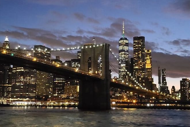 NYC Skyline Night Cruise of Statue Of Liberty & NY Harbor
