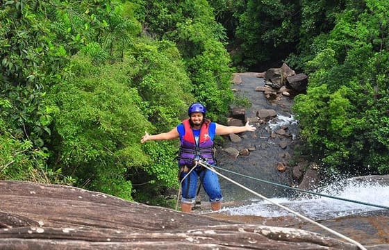 Waterfall Abseiling with Kingfisher Tours Sri Lanka