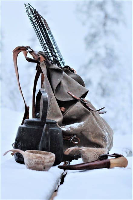 Fisherman's Luck by snowmobile