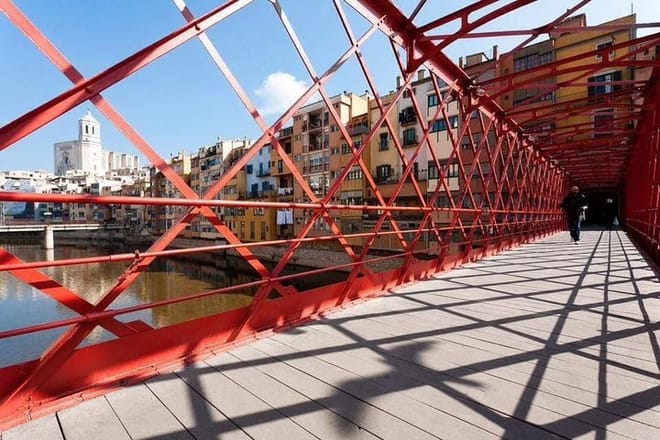 Eiffel Bridge in Girona city