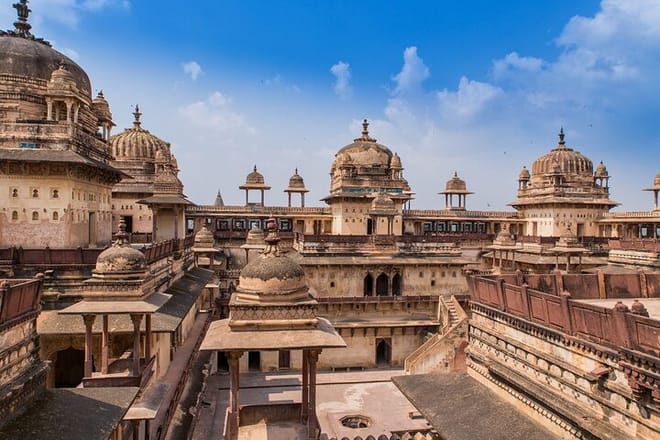 Jehangir Mahal in Orchha Fort