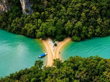 Shared Langkawi Kilim Mangrove Tour with Two Face Beach