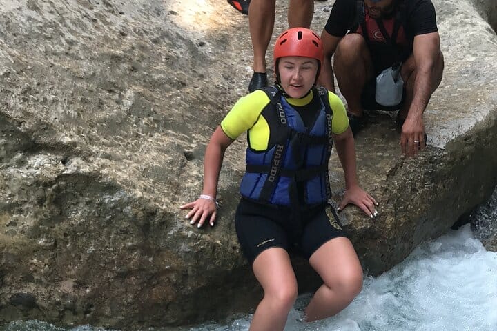 Canyoning Rafting and Zipline Adventure from Side