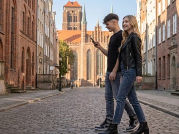 Gdańsk Golden Age GPS App Walking Tour Mobile Game