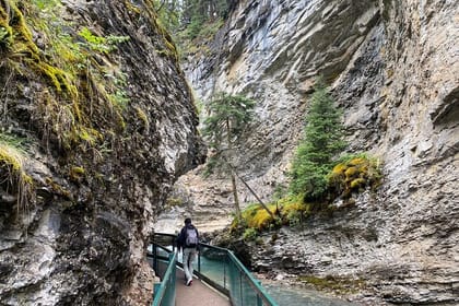 Johnston Canyon, Marble Canyon Icewalk and Banff Town day tour