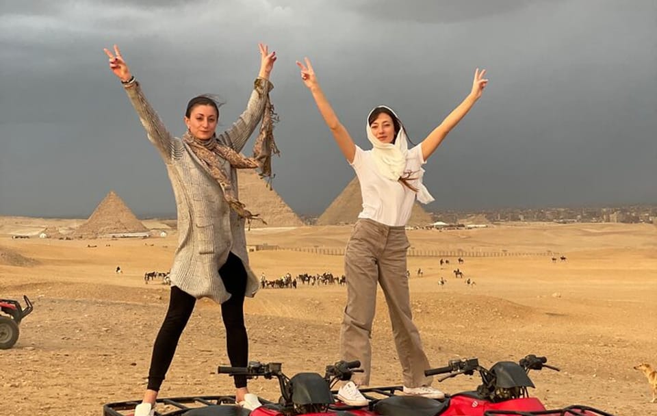 Giza Pyramids With Quads & Camels & Lunch & Tickets Private Trip