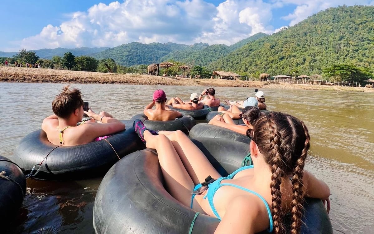 Chiang Mai Half-Day Adventure: River Tubing & Waterfall Slide