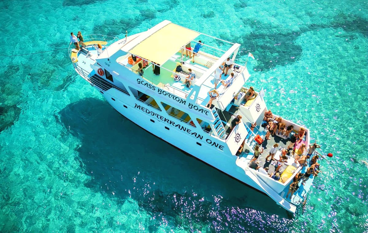 Latchi: Blue Lagoon Mediterranean One Boat Cruise