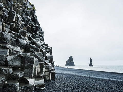 The Black Sand Beach Reynisfjara on the South Coast