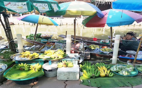 Tha Kha Floating Market Tour in Bangkok's Waterways
