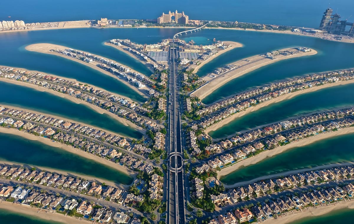 Dubai   View at the Palm tour & Desert Safari with BBQ Dinner