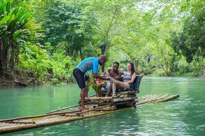 Reggae Rafting Experience with Power Snorkel Party Cruise